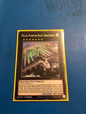 YUGIOH Rare Mecha Phantom Beast Dracossack MAGO-EN067 1st Edition • $4.97