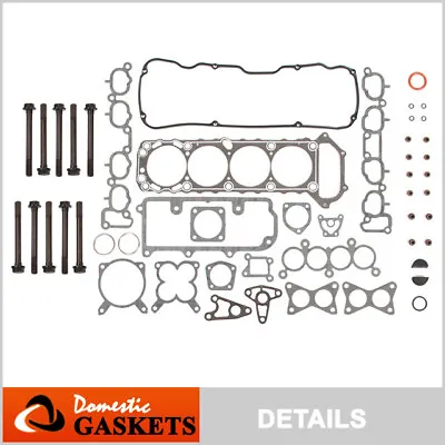 Fits 89-97 Nissan 240SX D21 Pickup 2.4L SOHC Head Gasket Set Bolts KA24E • $67.28