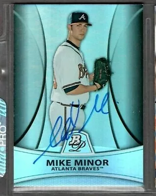 2010 Topps #PP18 Mike Minor Atlanta Braves Baseball Card Signed Autograph (H8) • $10