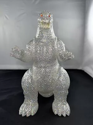 2021 MARUSAN 350 Godzilla 1989 SPARKLE GLITTER 9” Sofubi Yellow Eyes NEW! • $219.99