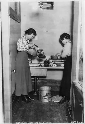 Fiood Preparation2 Barnard Girls Making Tea In Dorm KitchenNew YorkNY1917 • $9.99