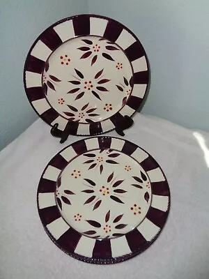 3 Temp-tations By Tara Purple Old World Dinner Plates • $51.54