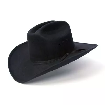 NEW! Black Faux Felt Cowboy Hat Black Band - Adult & Kids • $49.95