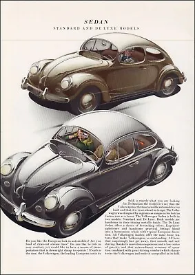 Vintage German Volkswagen Beetle Bug Poster • $9.99