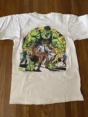 Vintage Marvel Comic Images Hulk Double Sided Shirt • $200