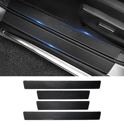 4PCS Carbon Fiber Door Sill Cover Plate Car Sticker Decals Protector For Honda • $12.99