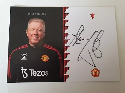 Steve McClaren Manchester United Fc Hand Signed Club Photo 6” X 4”. • $1.23