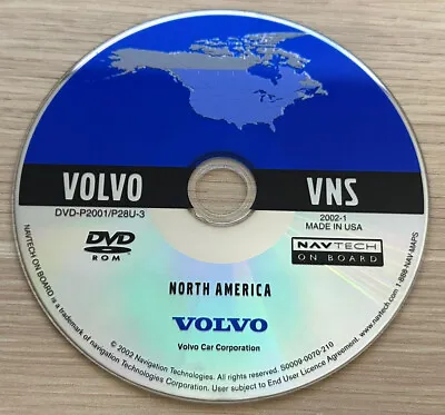 Volvo Gps Map Navigation Dvd Disc Cd Oem Part Dvd-p2001/p28u-3 • $79.99