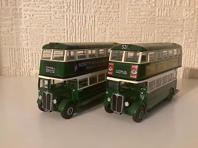 EFE 27808 & 27808B Pair Of London Transport AEC STL’s Country Area Green Buses. • £17.95