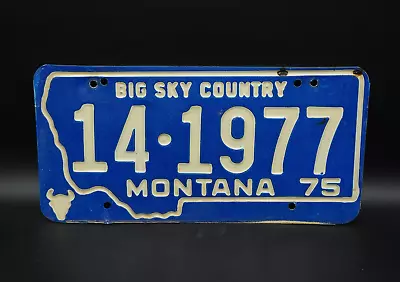 1975 Montana License Plate # 14 - 1977 • $19.99
