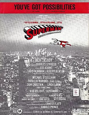 Jack Cassidy  IT'S SUPERMAN  Bob Holiday / Linda Lavin 1966 Broadway Sheet Music • $39.99