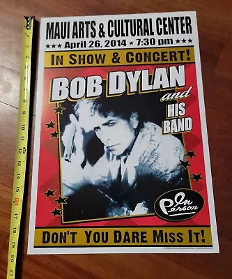 $31.99 • Buy Bob Dylan Concert Poster RARE MAUI HAWAII 
