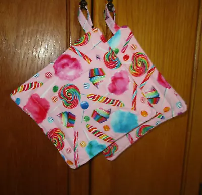 Pot Holder/Hot Pad/Insulated Pot Holder Set Of 2- Cotton Candy Theme Pot Holder • $10.95