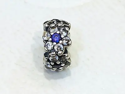 Authentic Pandora Forget Me Not Purple CZ Flower Spacer Charm - 791834 RETIRED • $35