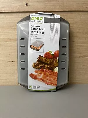 Prep Solutions By Progressive Microwave Small Bacon Grill With Vented Cover 4-6 • $19.99