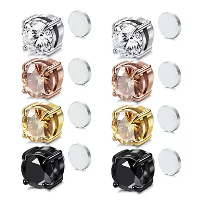 1pc Magnetic Stud Earrings Non-Piercing Clip On For Stainless Steel Studs Unisex • $2.99