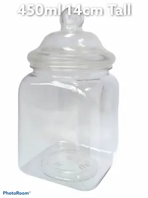 £1.06 • Buy 450ml Square Plastic Sweet Jars Favour/Wedding Party Candy Cart-YOU CHOOSE