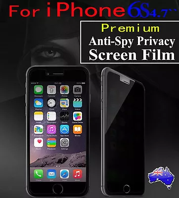 Premium Anti-Spy Privacy Screen Protector For IPhone6S(4.7 Inch)Ultra Clear Film • $8.99