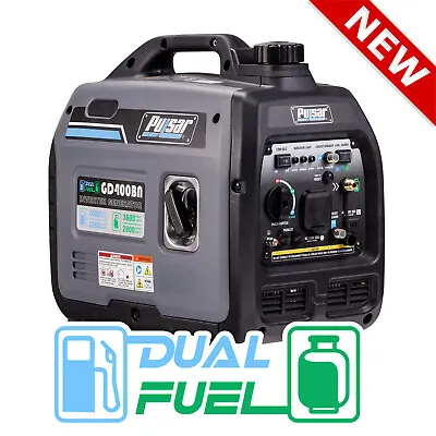 Pulsar Products GD400BN 4000W Portable Super-quiet Dual Fuel & Parallel Capabil • $599