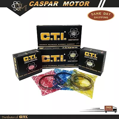 C.t.i. 10-081-02 Piston Ring Set For 92-02 Mitsubishi Eagle Mirage Expo Lrv 1.8l • $41.99