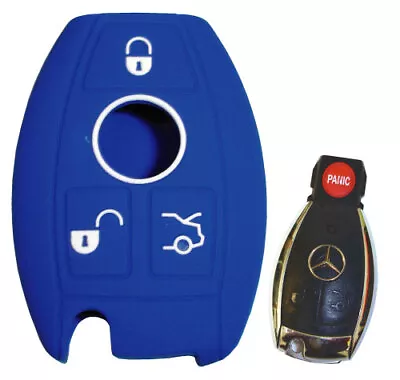 Keyless Entry Key Fob Rubber Remote Cover Mercedes Benz C E S M Class 2012 Glove • $8.99