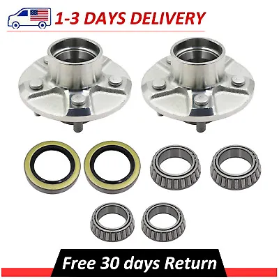 Pair(2) Boat Trailer 3500lbs Galvanized Hub 5 Lug W/ Bearing Kit 44649/68149 • $60.28