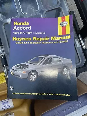 Used Honda Accord 1994 Thru 1997 Haynes Repair Manual 42013 • $9