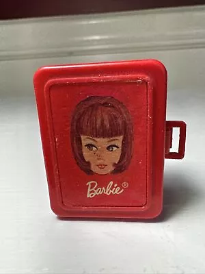 Vintage Barbie Red Case With Barbie Face Decal Tutti 3608-170 Lets Play Barbie • $14.80
