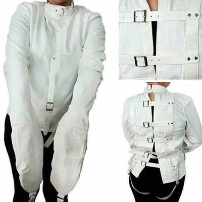 $41.99 • Buy Straight Jacket Costume S/M L/XL BODY HARNESS Restraint Armbinder 