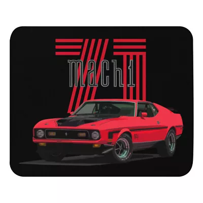 1971 Mustang Mach 1 Pony Muscle Car Classic Cars Custom Art Mouse Pad • $21.69