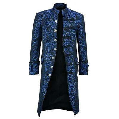 Mens Long Trench Coat Medieval & Renaissance Gothic Steampunk Victorian Jackets • $25.21