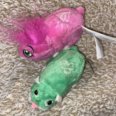 Zhu Zhu Pets Hamster Bundle - Pink Sophie & Green Shamrock • £5