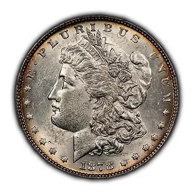 1878 7TF Rev 78 $1 Morgan Silver Dollar - Luster - UNC - SKU-D5064 • $94.05
