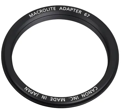 CANON Macrolite Adapter 67 For MR-14EXII MT-24EX On EF100/f2.8L IS USM MacroLens • $53.79