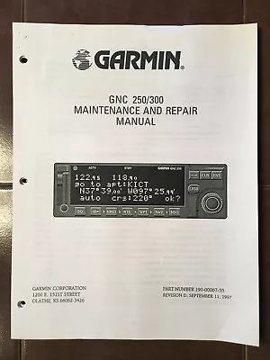Garmin GNC 250 & GNC 300 Maintenance Repair Manual • $127.85