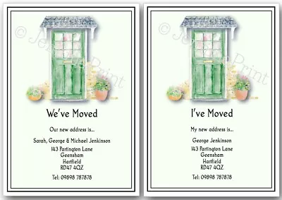 Personalised Change Of Address House Moving New Address New Home Cards X10 J467 • £3.85