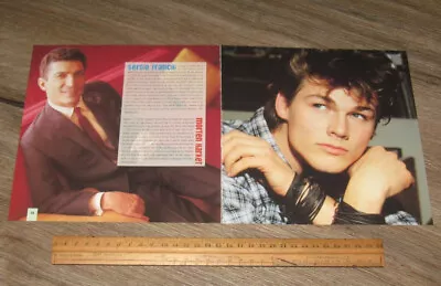 BOYZ BANDZ Sergio Franchi | Morten Harket Original TWO Pages PHOTO + Article • $35