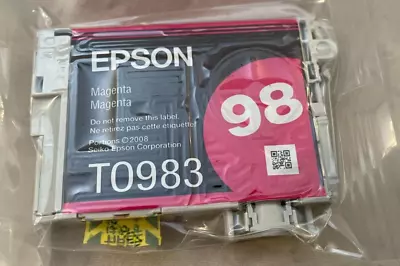 Epson Magenta 98 T0983 Ink Cartridge Sealed • $6.26