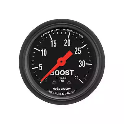 Autometer Z-Series 2-1/16  Boost Gauge 0-35 PSI Mechanical AU2616 • $174.95