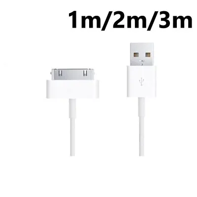 $6.95 • Buy 1m/ 2m/ 3m IPhone 4S 4 3G USB Data Charger Cable Lead For IPad 2 3 IPod Classic