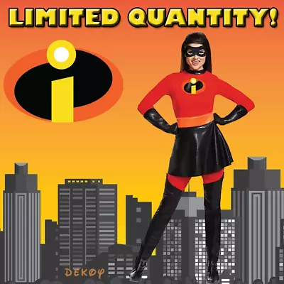 Genuine Disney Store Mrs Incredible Elastigirl Costume Adult Superhero BNWT • $69.99