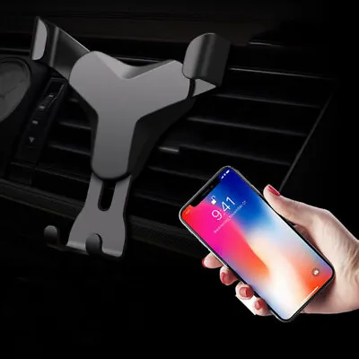 Gravity Car Air Vent Mount Cradle Holder Stand Accessories For Mobile Phone GPS • $5.92