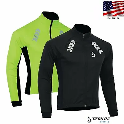 DECKRA Premium Mens Cycling Softshell Jacket Thermal | Waterproof Active Jacket • $29.99