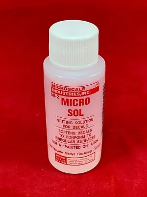 Microscale Industries MI2 MICRO SOL Solution 1 Oz Bottle Decal Setting Solution • $9.29