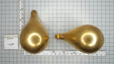 Various Sets Brass Pear Shaped Zaandam Or Zaanse Clock Weights • $101.50