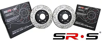 SRS Random Slot/Drilled Front Disc Brake Rotors For 2008-2017 Mitsubishi Lancer • $124.99