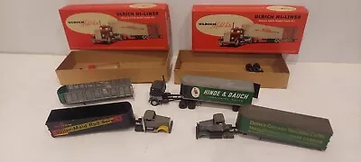 Vintage HO Scale ULRICH HI LINER Lot Toy Train Car Hinde & Dauch Monon Trailer  • $99.97