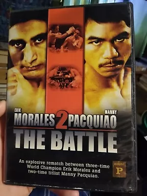 Erik Morales VS Manny Pacquiao 2: The Battle DVD: EXTREMELY RARE! NEAR MINT DISC • $6