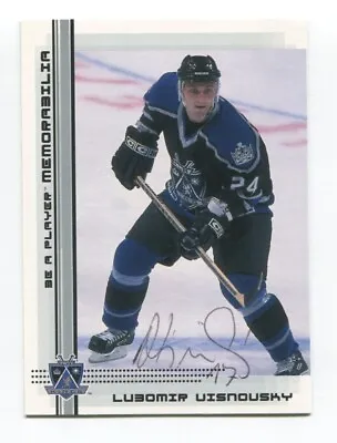2000 Be A Player  Lubomir Visnovsky Signed Card Hockey Autograph AUTO #451 RC • $20