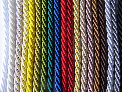 8mm THICK SILKY FURNISHING CORD Quality Piping Cushions Upholstery • £2.45